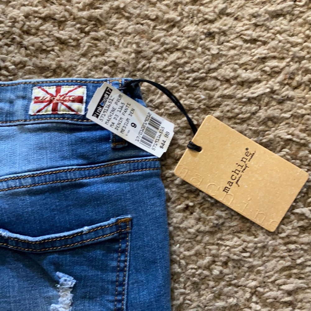 Machine High Rise Distressed Jeans - Picture 3 of 3